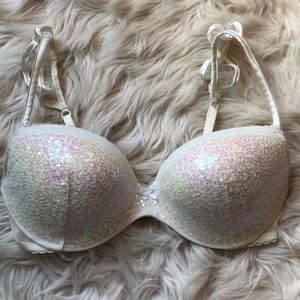 Victoria Secret Padded Demi Sequin